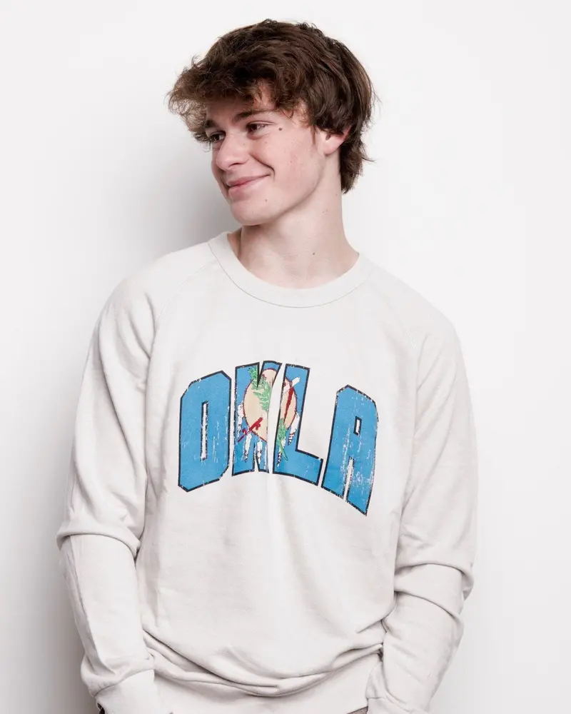 Okla Flag Gray Sweatshirt 1