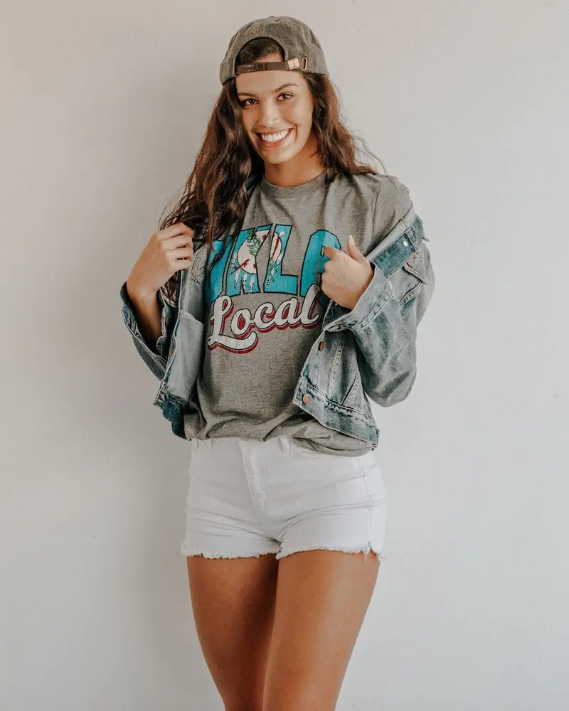 Okla Local Flag Gray Tri-Blend Tee 1