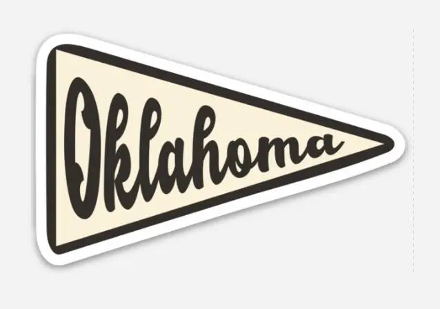Oklahoma Pennant Decals 1