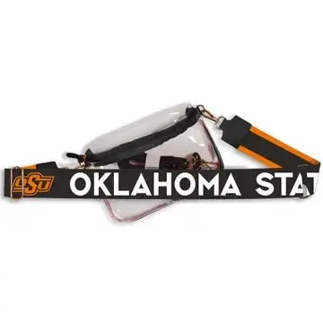 Oklahoma State Hailey Clear Sling Bag With Logo Strap 1