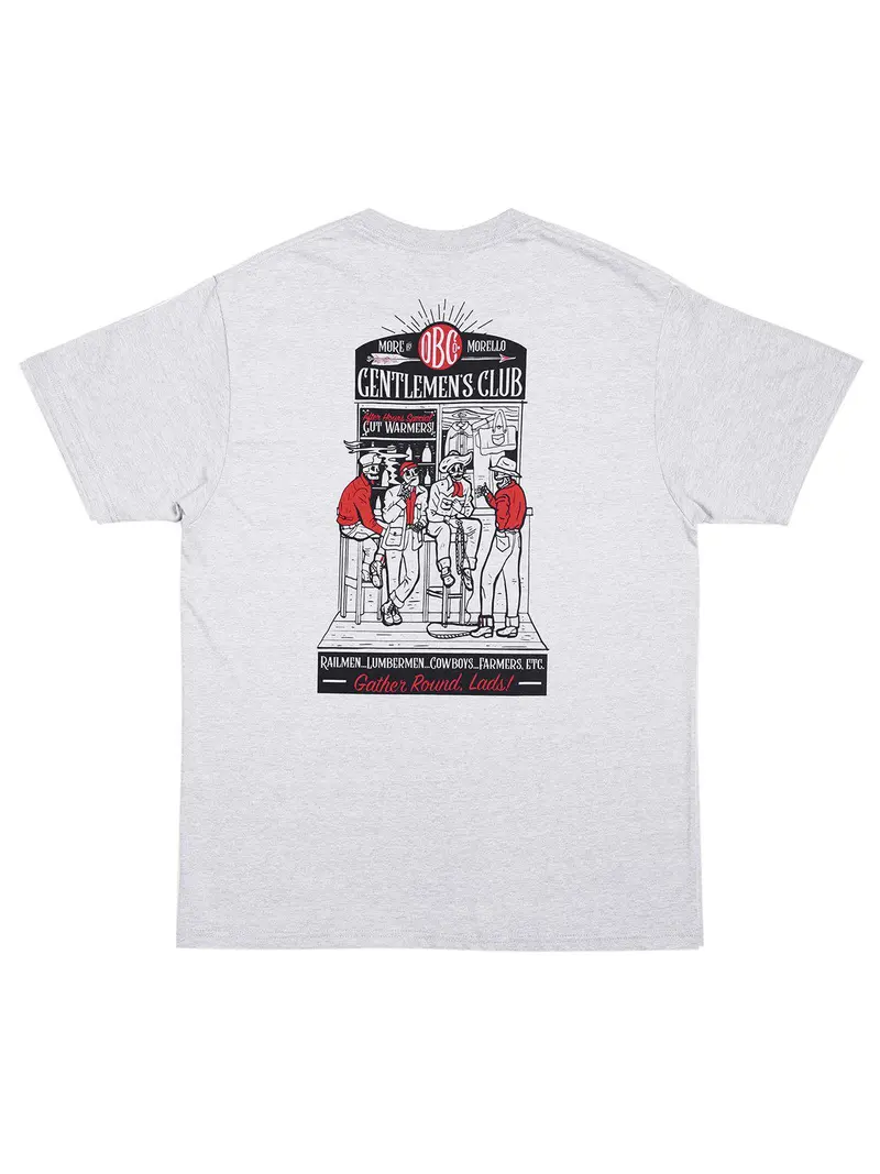 Oldblue Co. X More By Morello Tee The Gentlemen's Club Ash Grey 1