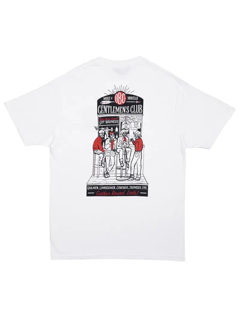 Oldblue Co. X More By Morello Tee The Gentlemen's Club White 1