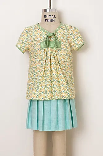 Oliver + S 2 + 2 Blouse & Pleated Skirt Pdf 1