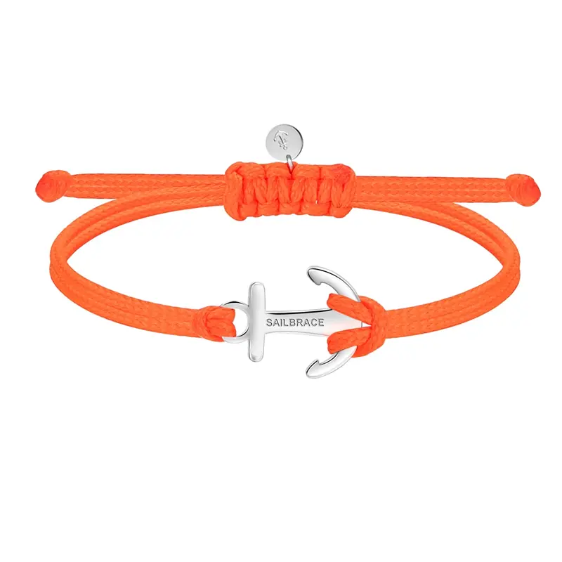 Orange Neon Anchor Bracelet 1