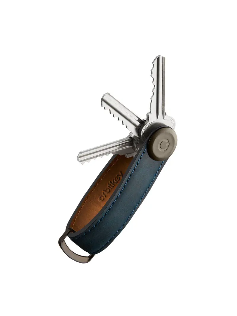 Orbitkey Crazy Horse Leather Marine Blue/Blue 1