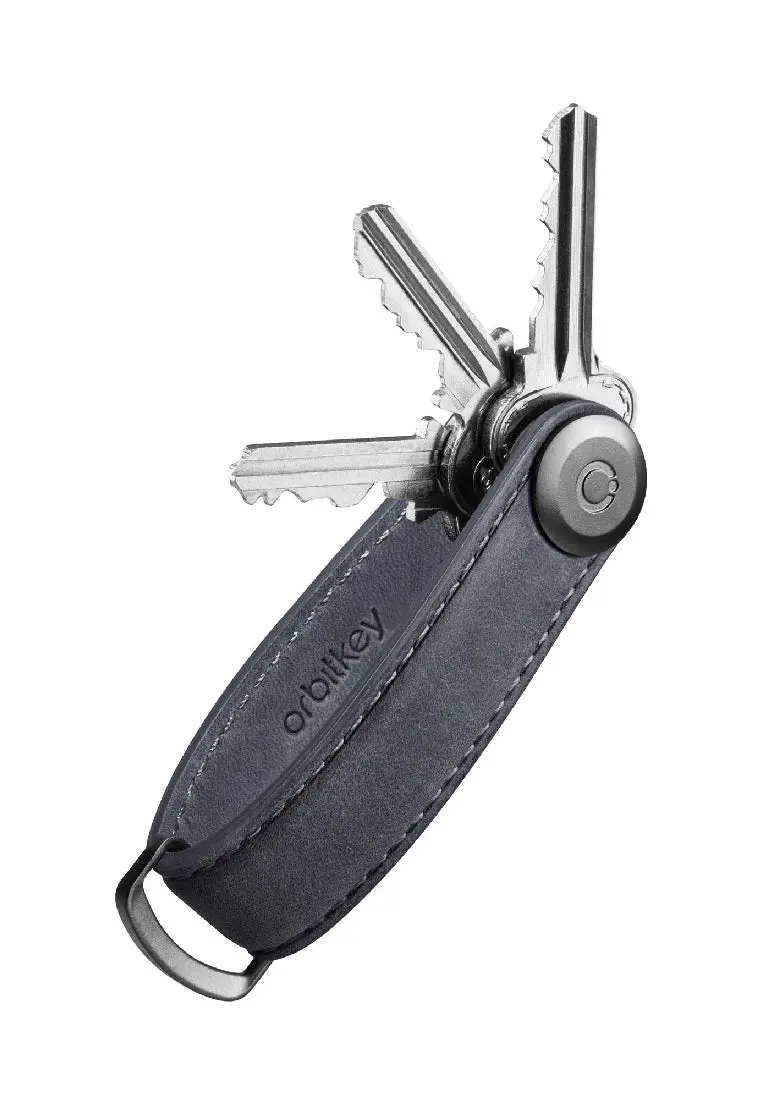 Orbitkey Crazy Horse Leather Steel Grey 1