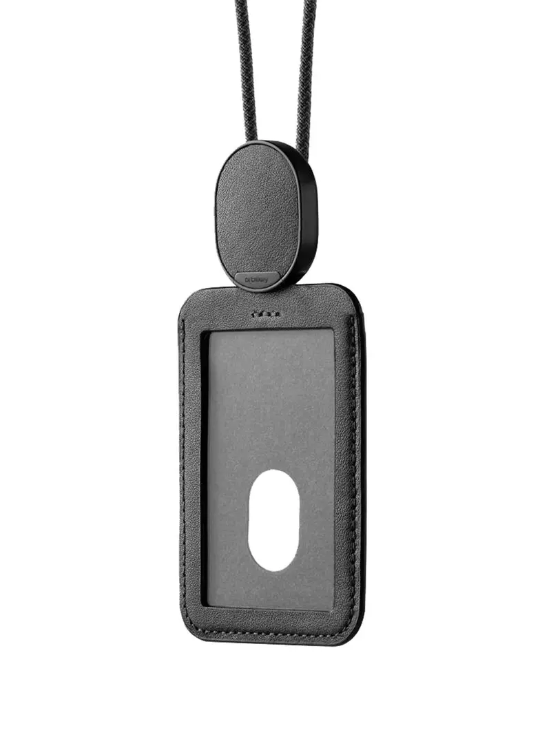 Orbitkey Id Card Holder Black With Lanyard 1