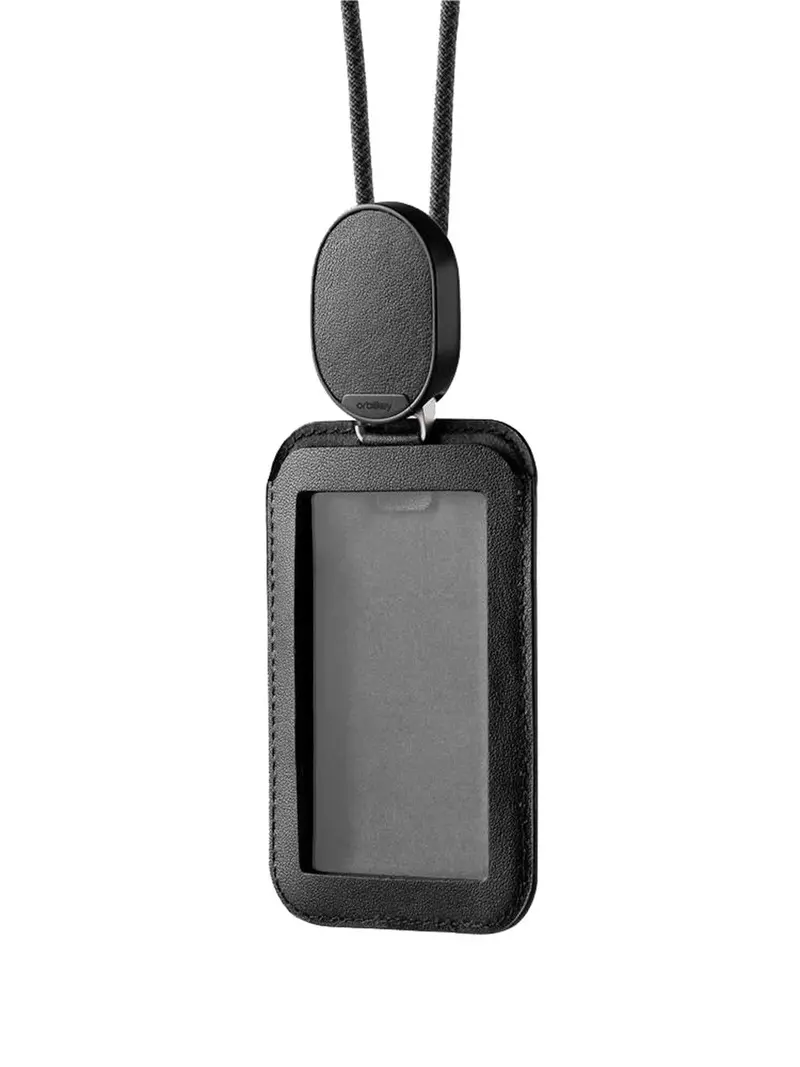 Orbitkey Id Card Holder Pro Black With Lanyard 1