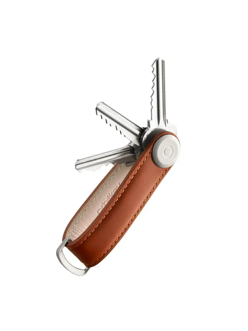 Orbitkey Leather Key Organiser Cognac Tan 1