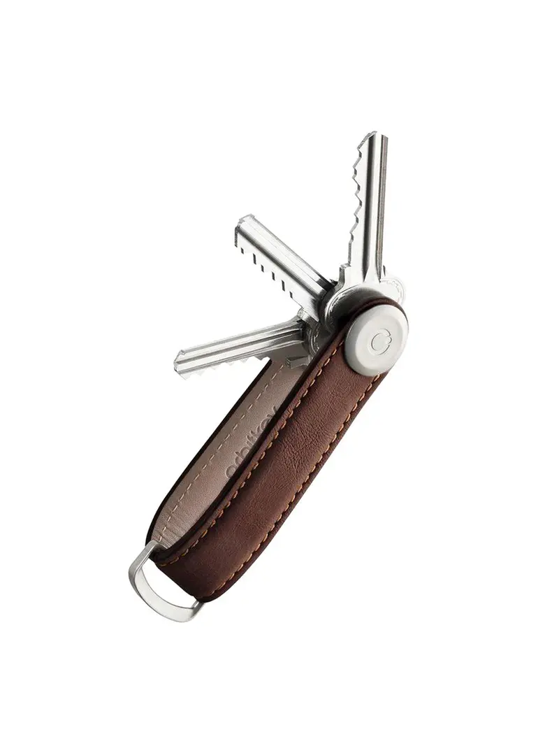 Orbitkey Leather Key Organiser Espresso Brown 1