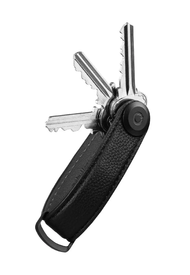 Orbitkey Pebbled Leather Key Organiser Caviar 1