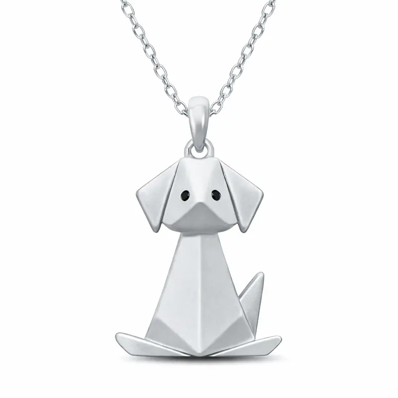 Origami Dog Pendant 1