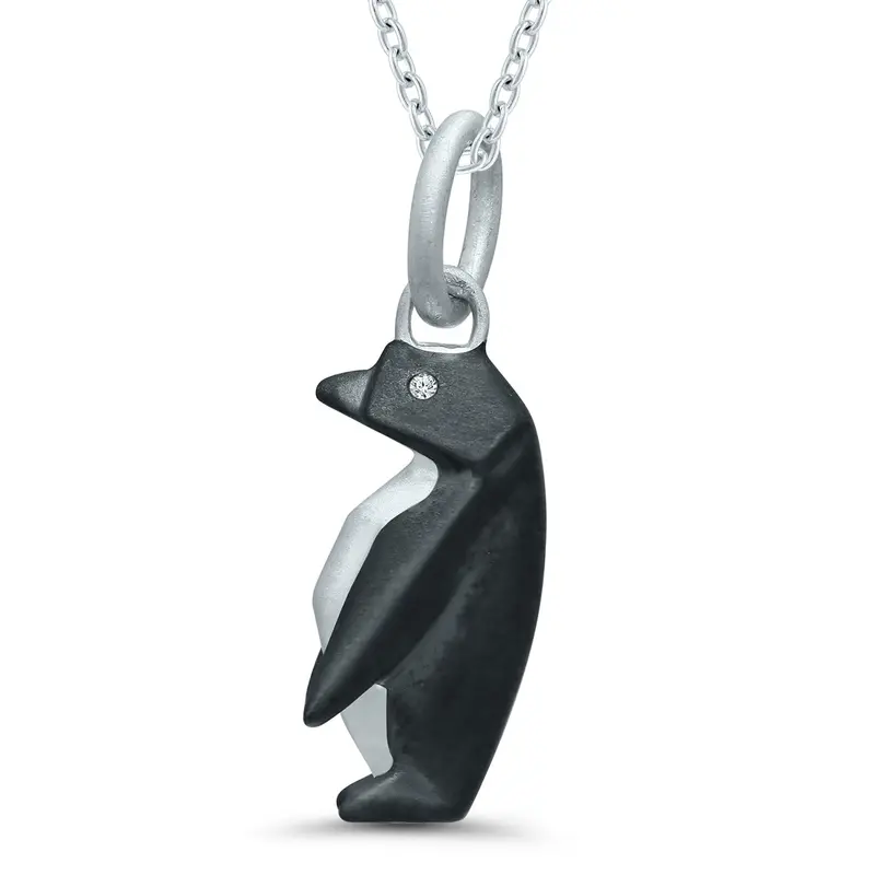 Origami Emperor Penguin Pendant 1
