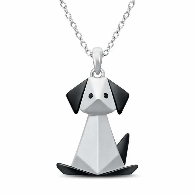 Origami Puppy Dog Pendant 1