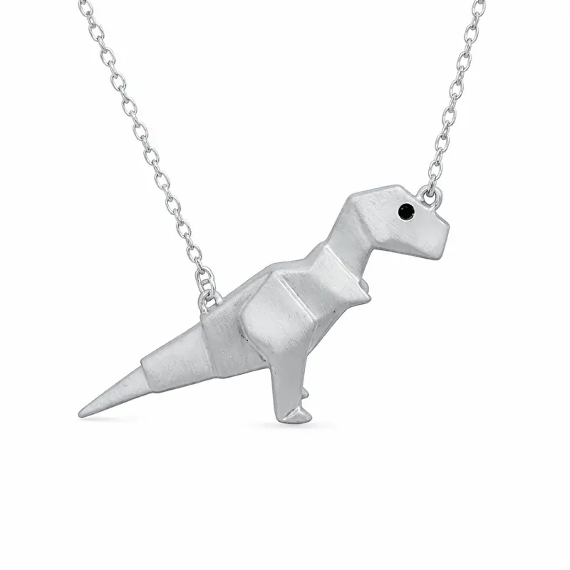 Origami T Rex Pendant 1