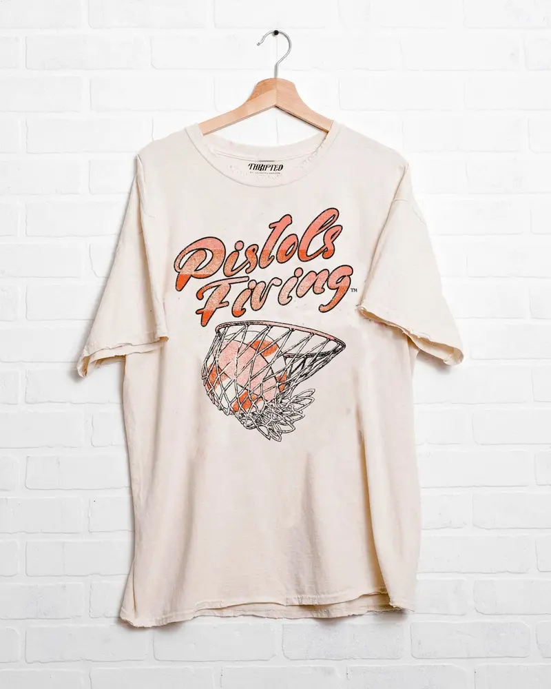 Osu Cowboys Basketball Candy Off White Thrifted Tee 1