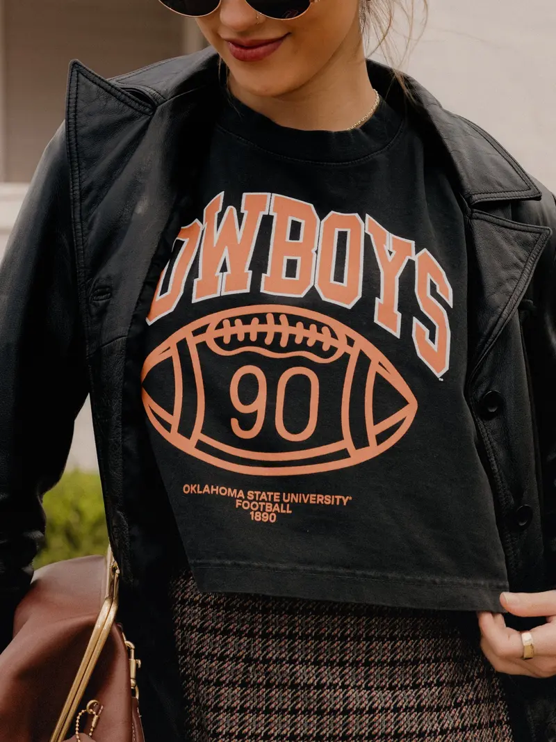 Osu Cowboys Campus Classic Smoke Heavyweight Cropped Tee 1