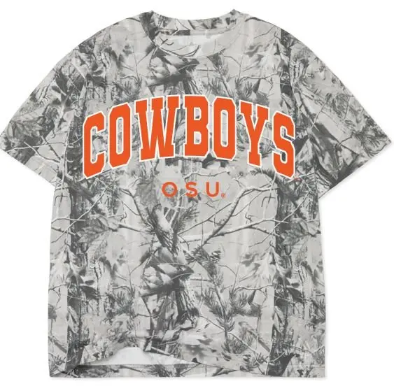 Osu Cowboys Filled Gault Black/White Camouflage Tee 1