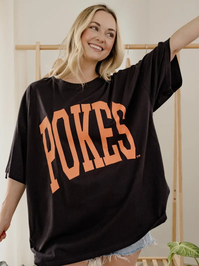Osu Cowboys Tall Boy Smoke One Size Tee 1