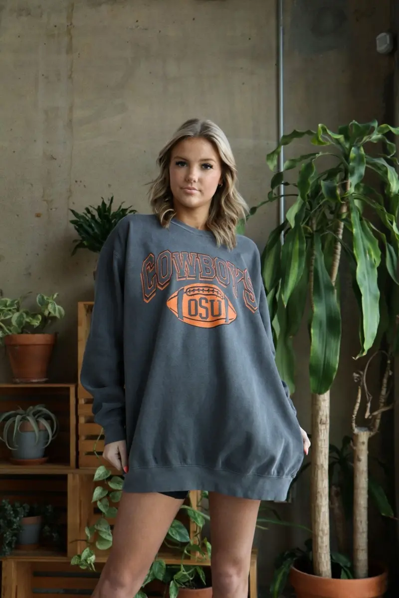 Osu Cowboys Wonka Football Pepper Sweatshirt 1