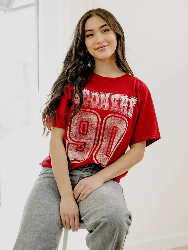 Ou Player Crimson Thrifted Tee 1