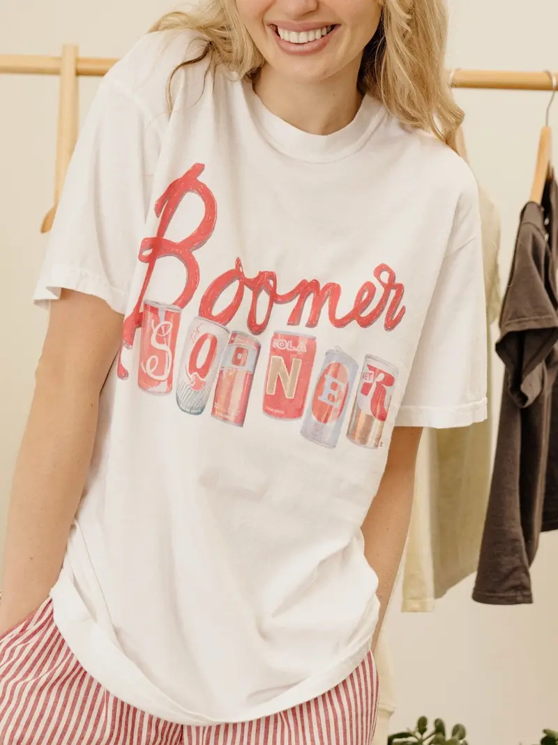 Ou Sooners Cans White Ellie Perfect Tee 1