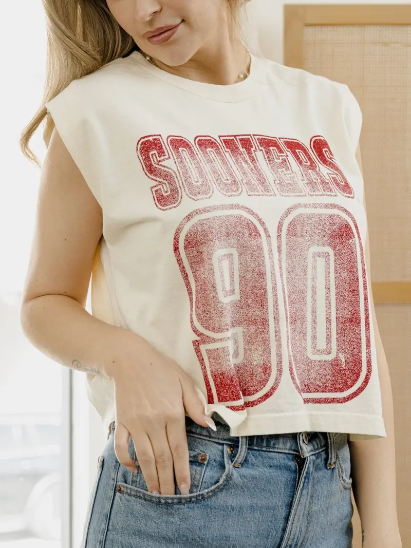 Ou Sooners Player Off White Tank 1