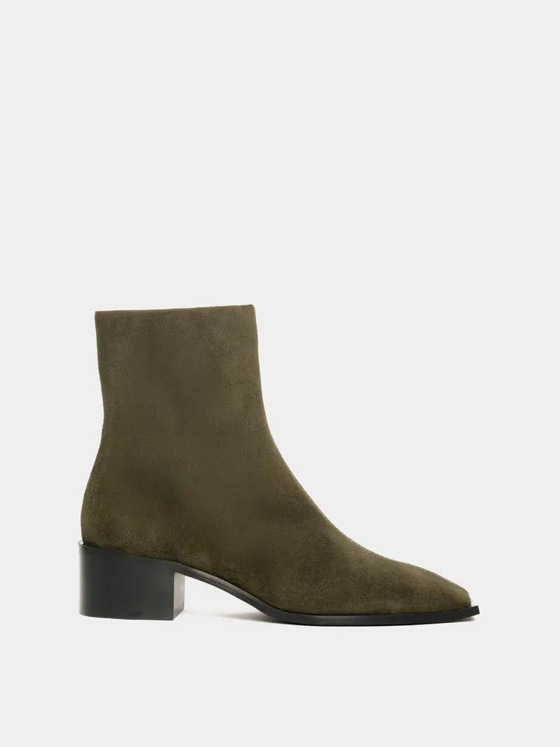 Palma Olive Suede Boot 1