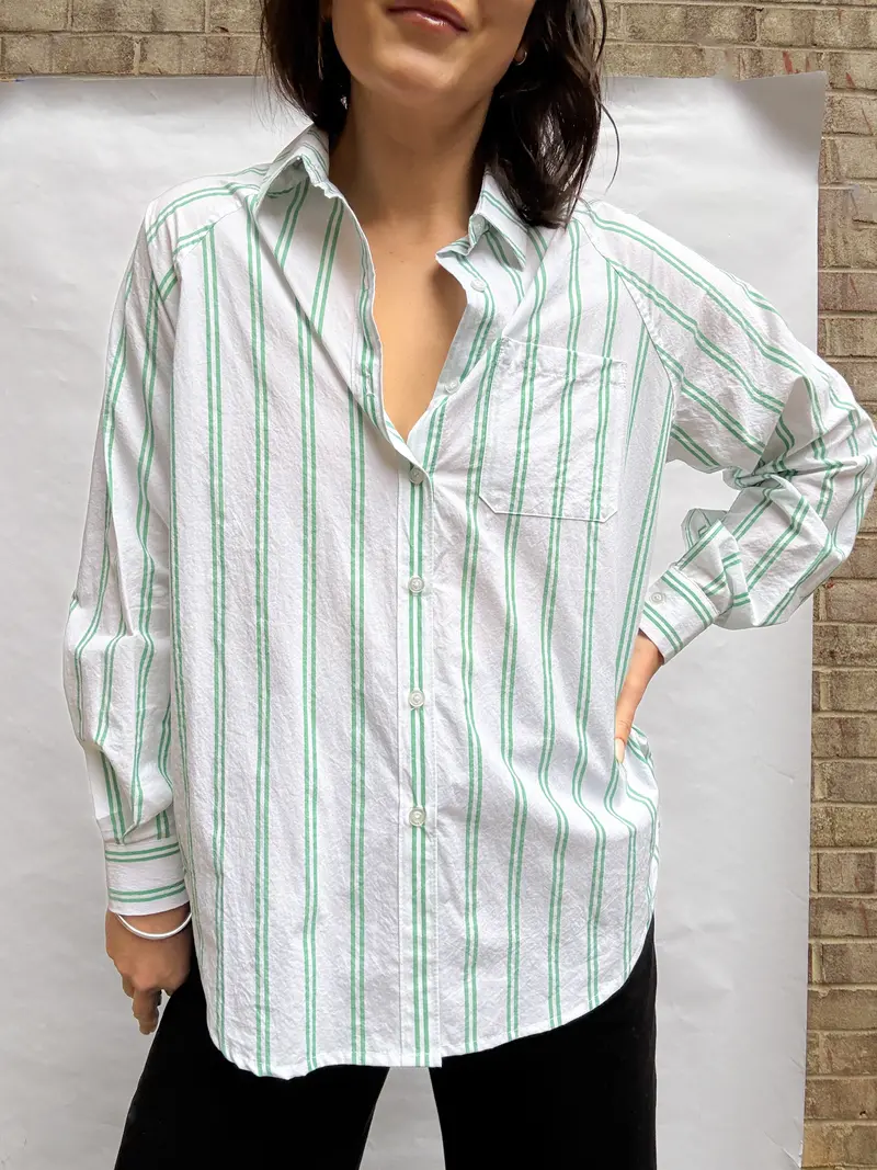 Paradise Patterns Rose Raglan Button Up 1