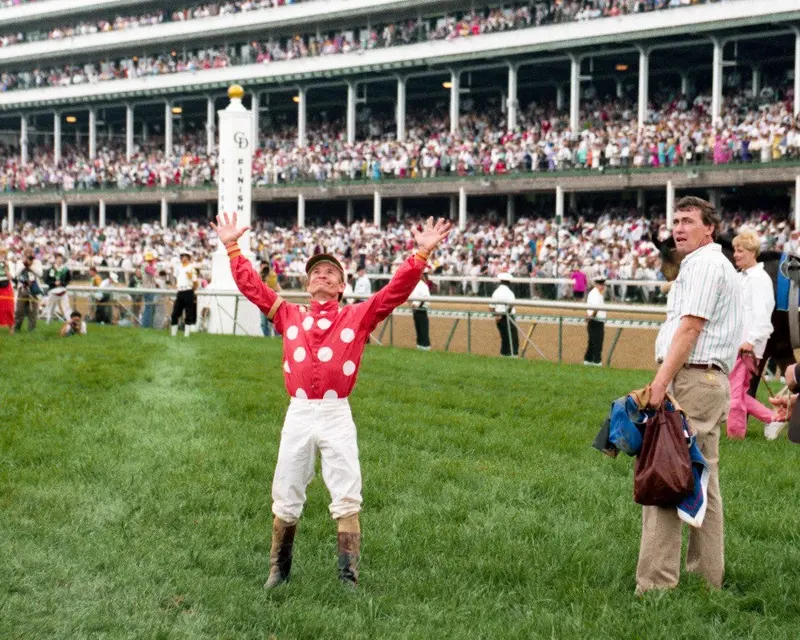Pat Day Wins The Derby 1