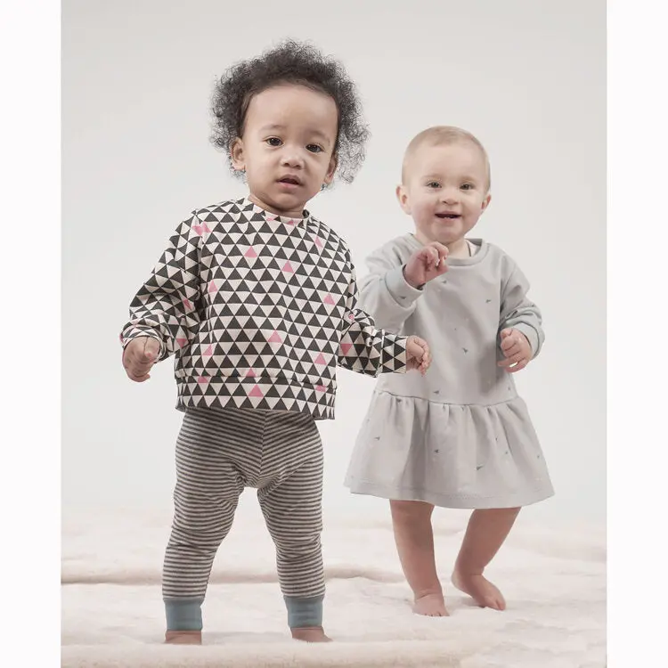 Pattern Paper Scissors Sparrow Sweatshirt & Dress 1