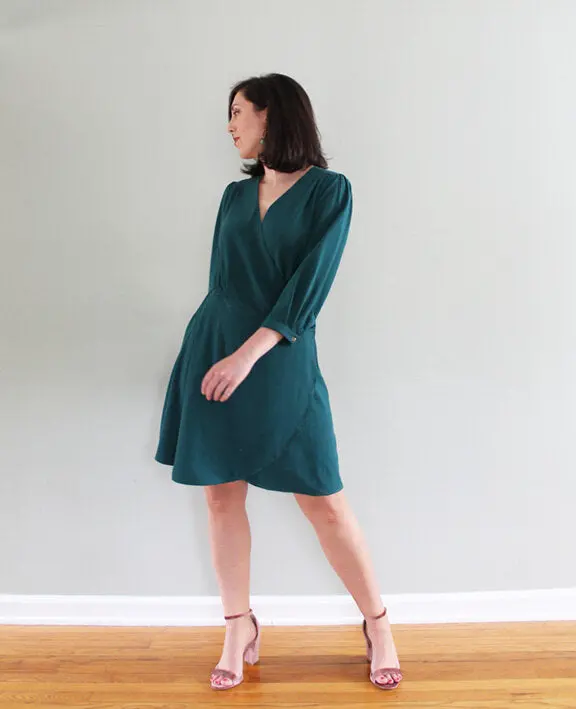 Pattern Scout Romy Wrap Top And Dress - Printed Copy Shop C Cup (+£7.00) 1