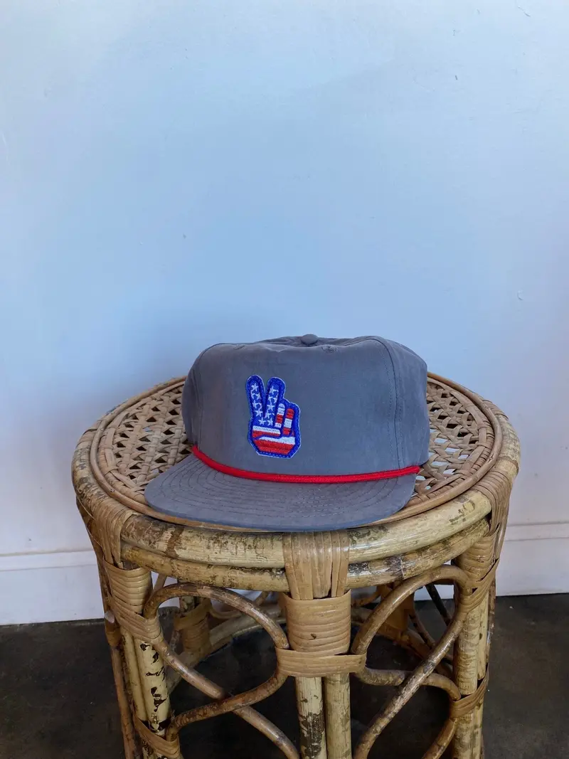 Peace Flag Grey Hat 1