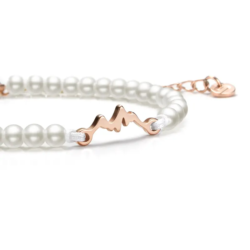 Pearl Rose Mountain Chain Bracelet 1
