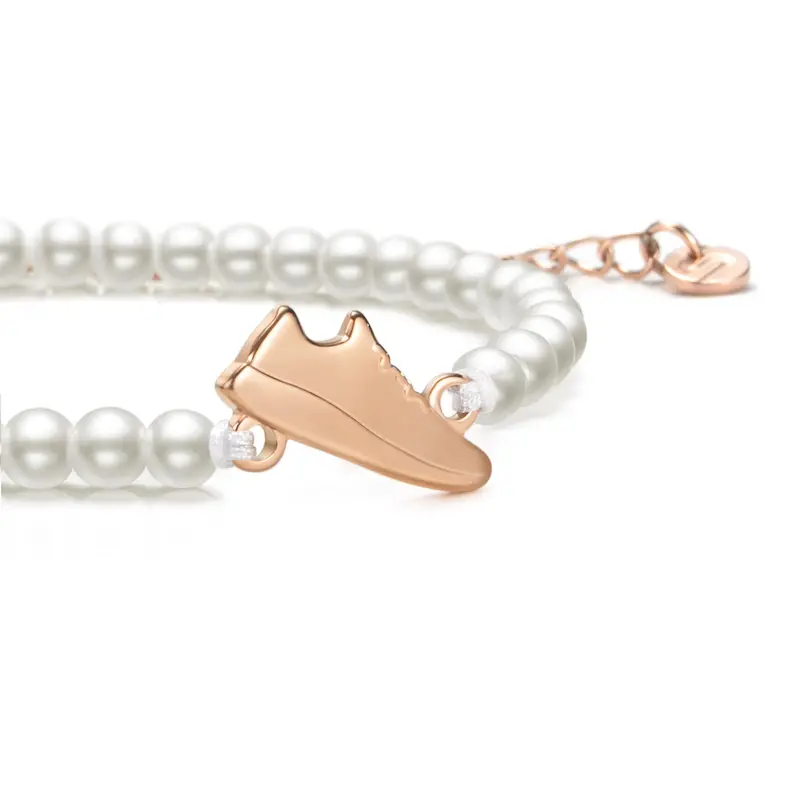 Pearl Rose Runner Chain Bracelet 1