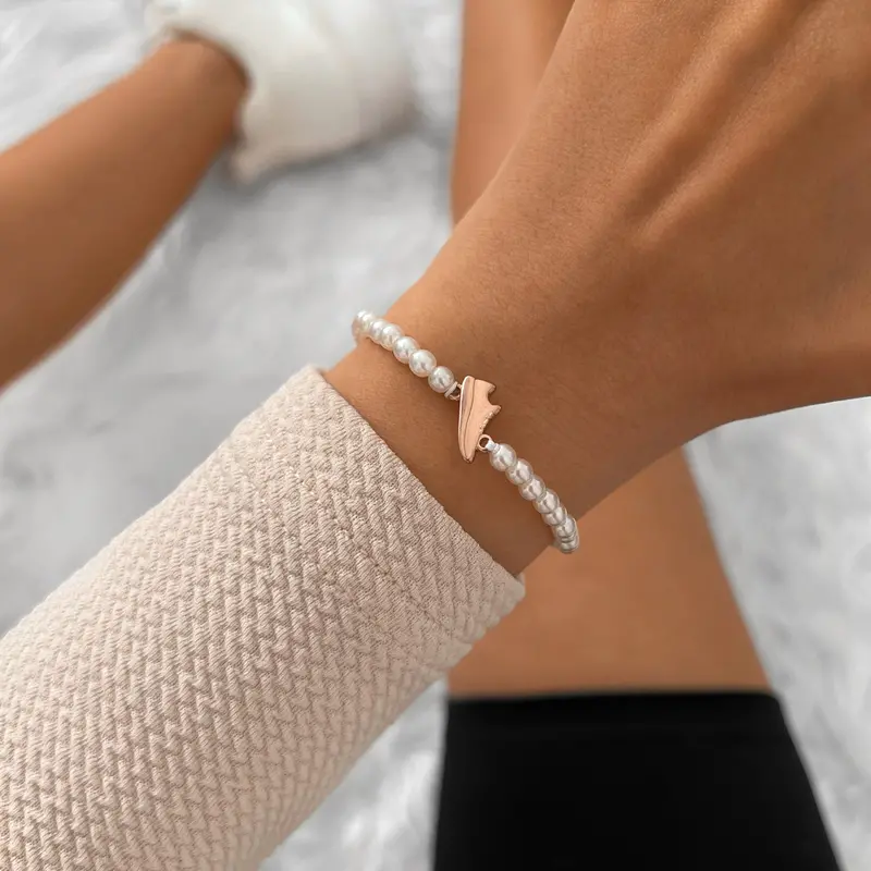 Pearl Rose Runner Chain Bracelet 2