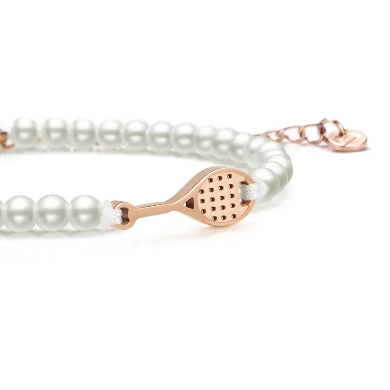 Pearl Rose Tennis Chain Bracelet 1