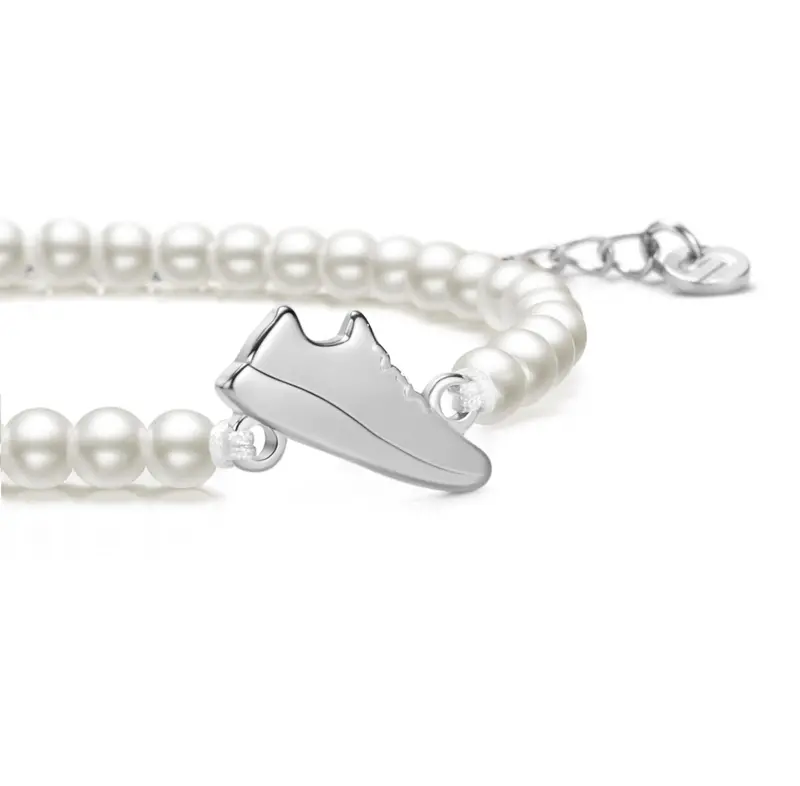 Pearl Silver Runner Chain Bracelet 1