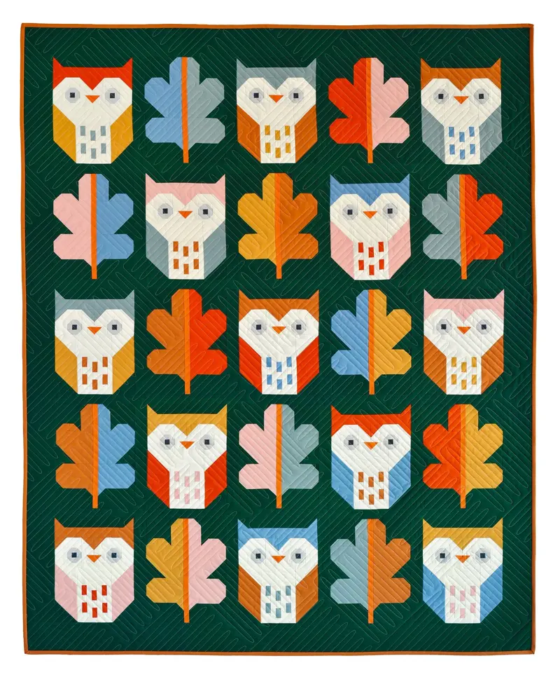 Pen And Paper Patterns Night Owl Quilt 1