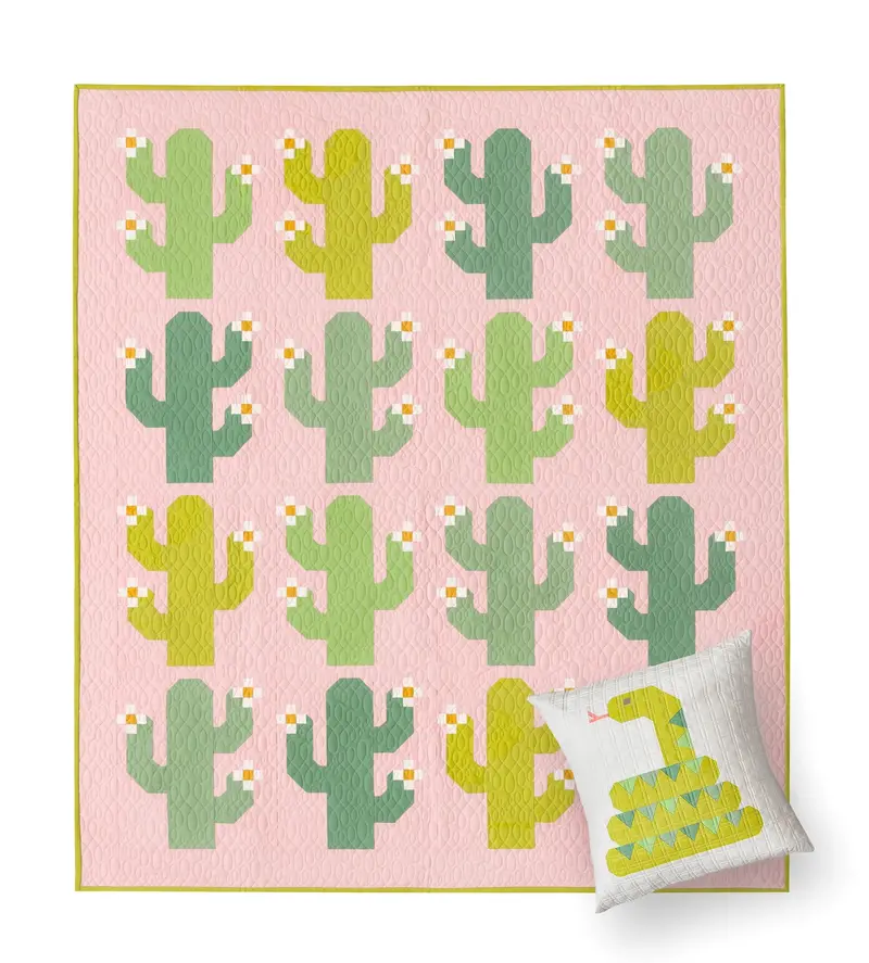 Pen And Paper Patterns Oh My Cacti Quilt 1