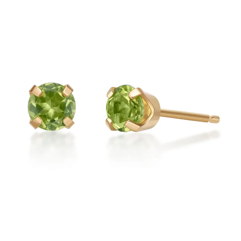Peridot Pop Stud Earrings 1