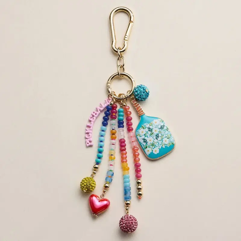 Pickleball Paddle Keychain Bag Charm 1