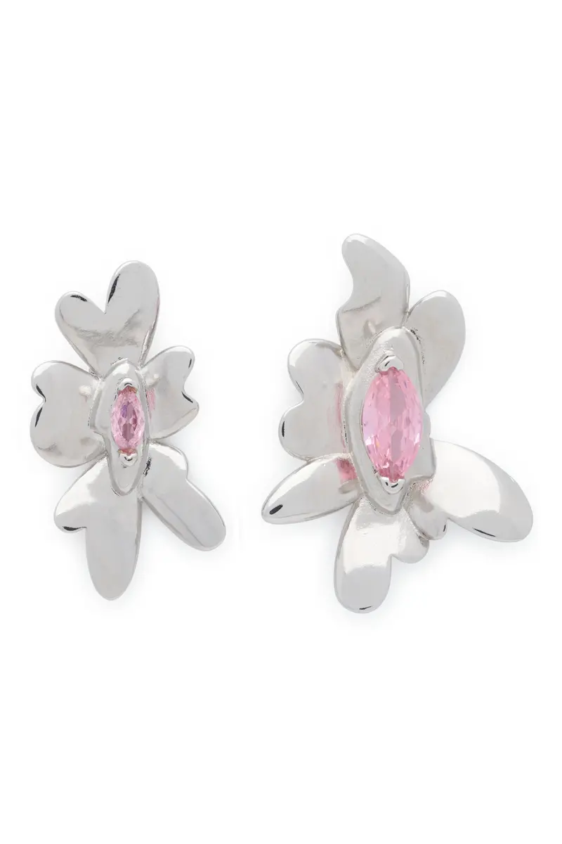 Pink Daisy Maxi Earring 1