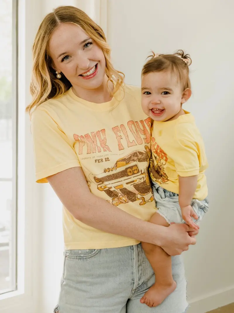 Pink Floyd Essex Butter Cropped Tee 1