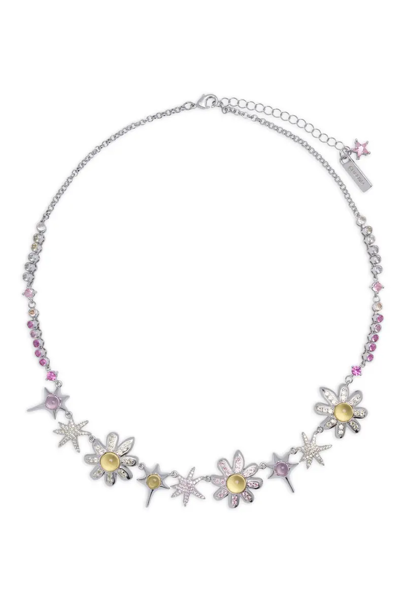 Pink Olivine Meadow Necklace 1