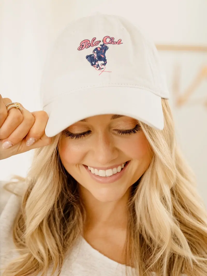 Polo Club White Embroidered Hat 1