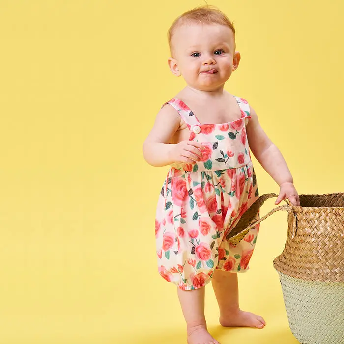 Poppy & Jazz Babies' Raspberry Romper 1