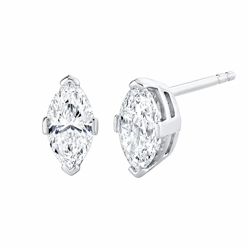 Premium Marquise Diamond Stud Earrings 1