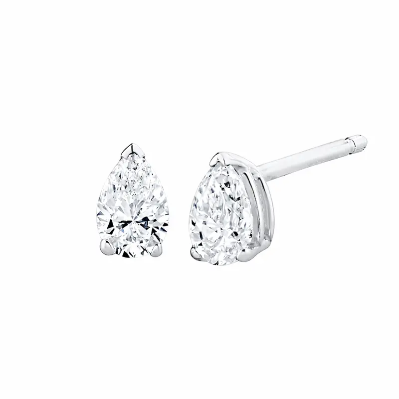 Premium Pear Shape Diamond Stud Earrings 1