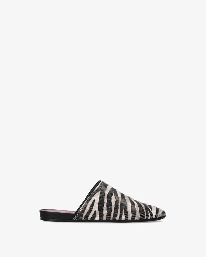 Printed Leather Sabot 1